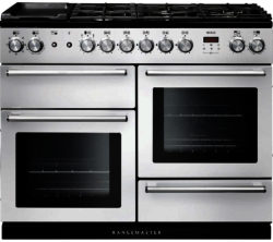 RANGEMASTER  Nexus 110 Dual Fuel Range Cooker - White & Chrome